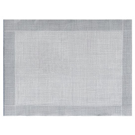 Mantel Individual Papel 30x40cm "Entre Lineas" Gris 40g/m² (1000 Uds)