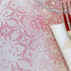 Mantel Individual Papel 30x40cm "Mosaico" Burdeos 40g/m² (1000 Uds)