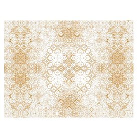 Mantel de Papel Cortado 1x1m "Mosaico" Beige 40g/m² (400 Uds)