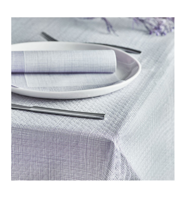 Mantel de Papel Cortado 1,2x1,2m "Entre Lineas" Gris 40g/m² (300 Uds)
