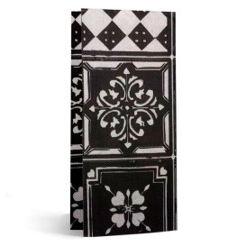 Servilleta Papel 1/8 33x40cm "Alhambra" Negro Punta-Punta (50 Uds)