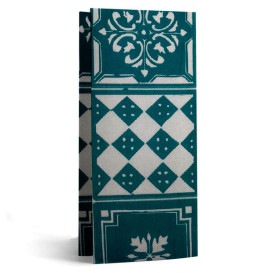 Servilleta Papel 1/8 33x40cm "Alhambra" Turquesa Punta-Punta (2000 Uds)