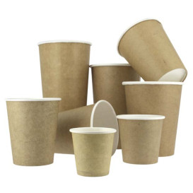 Vaso Cartón 100% ECO 2,5 Oz/75ml Kraft Ø5cm (2000 Uds)