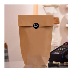 Rollo Adhesivo Circular “Buen Provecho” Ø2,5cm (1000 Uds)