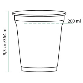 Vaso de Plastico PET 364 ml Ø9,5cm (1.200 Uds)