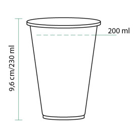 Vaso PLA Bio Transparente 230ml (100 Uds)
