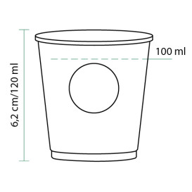 Vaso Cartón 4Oz/120ml "Specialty to go" Ø6,2cm (80 Uds)