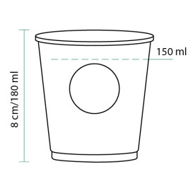 Vaso Cartón 6Oz/180ml "Specialty to go" Ø7,0cm (3000 Uds)