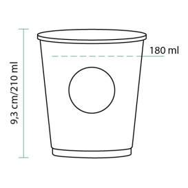 Vaso Carton Cupmatic 8Oz/210ml Ø7,0cm (2500 Uds)