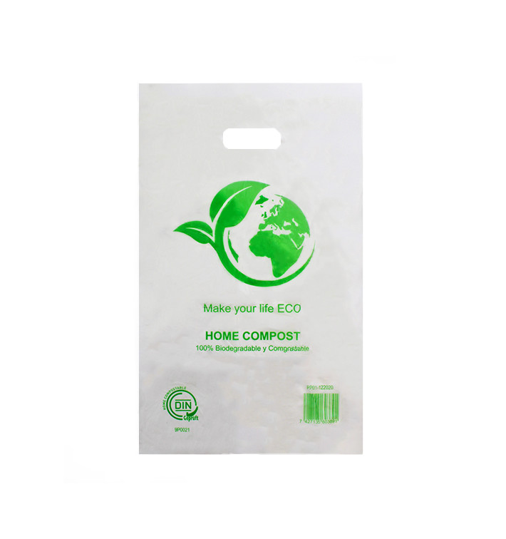 Bolsa Plastico Troquelada 100% Biodegradable 20x33cm (3000 Uds) Bolsa Plastico Troquelada 100% Biodegradable 20x33cm (3000 Uds)
