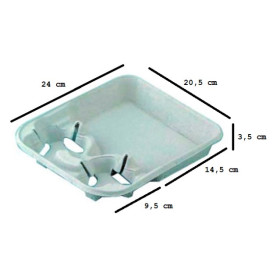 Bandeja 2 Portavasos de Cartón Menú (400 Uds)