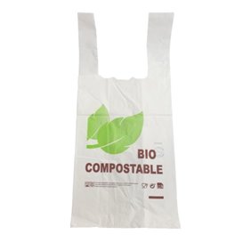 Bolsa Plastico Camiseta 100% Biodegradable 35x45cm (100 Uds)