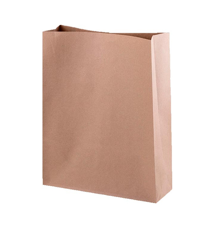 Bolsa de Papel Sin Asas Kraft 32+12x42cm (250 Uds)