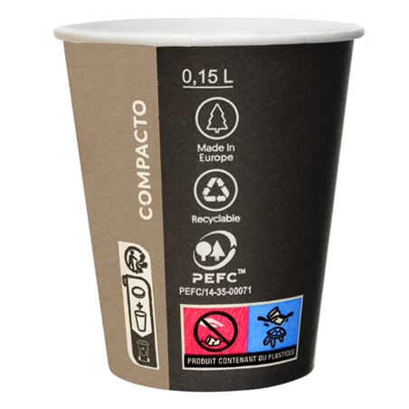 Vaso desechable de cartón