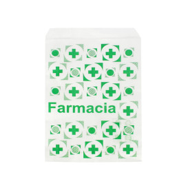 Bolsa de Papel Blanca Farmacia 12+6x20cm (250 Uds)