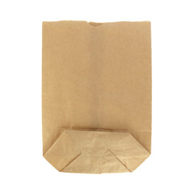 Bolsa de Papel Cilíndrica con Base Hexagonal Kraft 17x22cm (50 Uds)