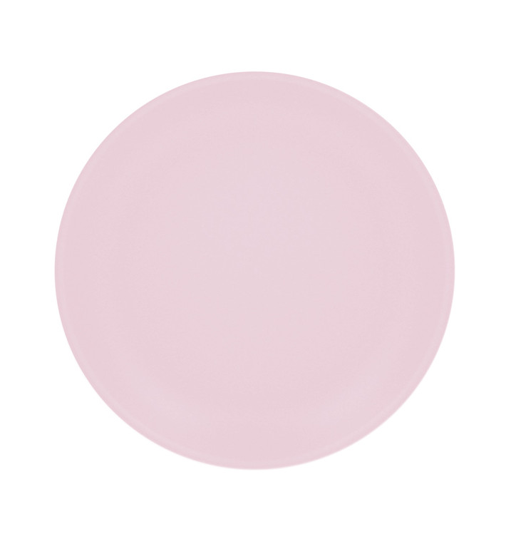 Plato Reutilizable Durable PP Mineral Rosa Ø27,5cm (54 Uds)