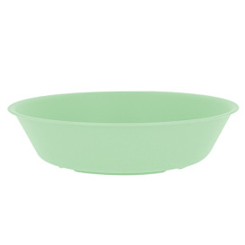 Plato Reutilizable Durable PP Mineral Verde Ø18cm (54 Uds)