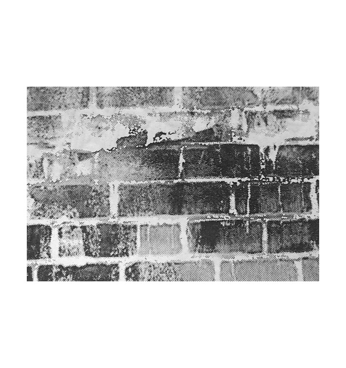 Mantel de Papel Cortado 1x1m "Ladrillo" 40g/m² (400 Uds)