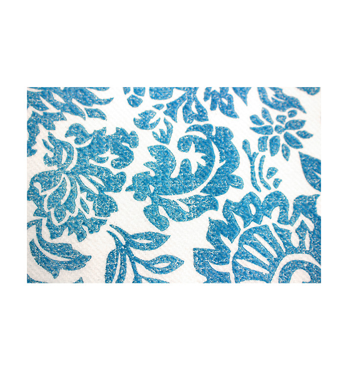Mantel Rollo Airlaid 0,4x48m "Versalles" Turquesa 50g/m² P30cm (1 Ud)