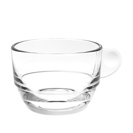 Taza Reutilizable SAN "Cappuccino" Transparente 166ml (6 Uds)