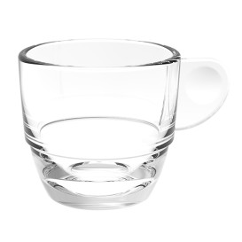 Taza Reutilizable SAN "Espresso" Transparente 80ml (6 Uds)