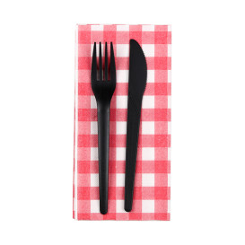 Servilleta Papel 1/8 40x40cm "Vichy" Punta-Punta (1200 Uds)