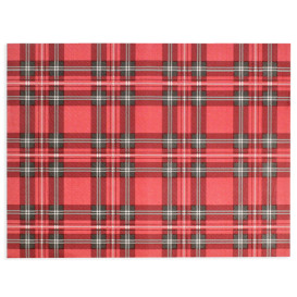 Mantel Individual de Papel Rojo "Glasgow" 30x40cm 40g/m² (1.000 Uds)