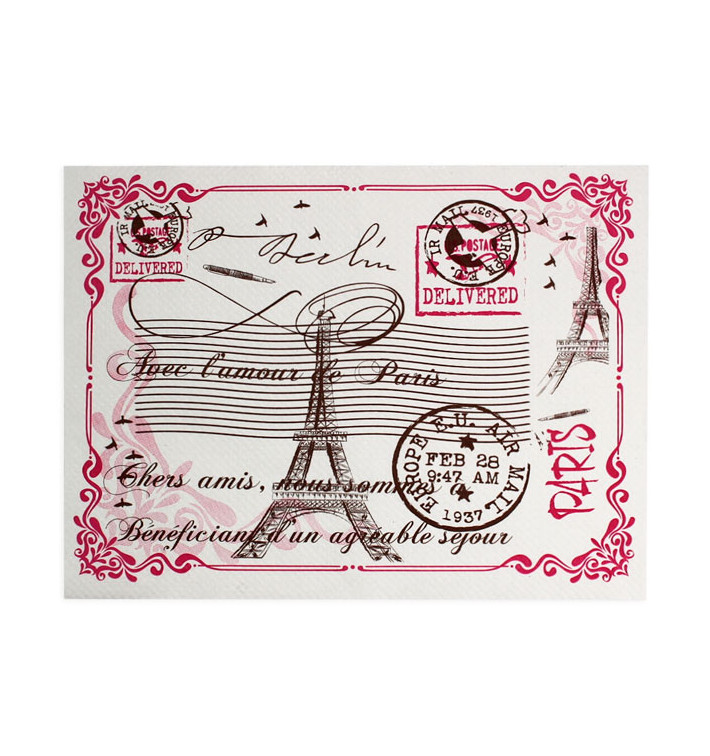 Mantel Individual de Papel Blanco "Paris" 30x40cm 40g/m² (1.000 Uds)