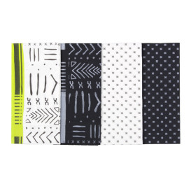 Servilleta Papel 1/8 40x40cm "Cruces" Punta-Punta (30 Uds)