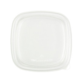 Tapa de Plástico rPET Transparente de 17x17cm (300 uds)