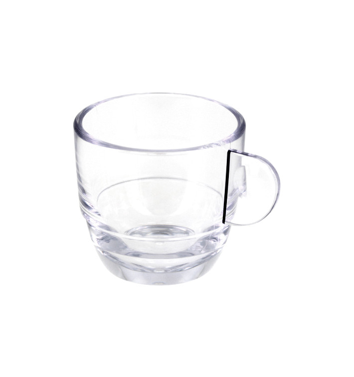 Taza Reutilizable SAN "Espresso" Transparente 80ml (6 Uds)