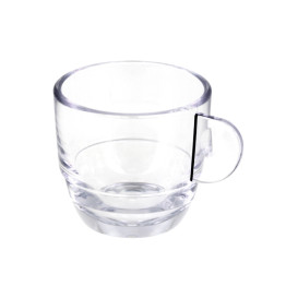 Taza Reutilizable SAN "Espresso" Transparente 80ml (36 Uds)