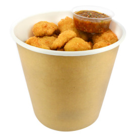 Cubo de Cartón para Pollo con Tapa 2550ml (300 Uds)