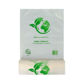 Rollo de Bolsas Plastico 100% Biodegradable 25x37cm (3000 Uds)
