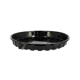 Envase Plástico con Tapa para Tarta OPS Ø24x6,5cm (60 Uds)