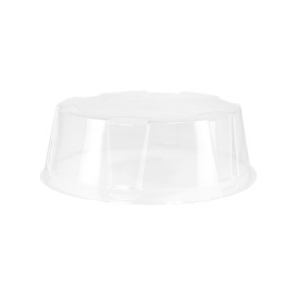 Envase Plástico con Tapa para Tarta OPS Ø24x8cm (60 Uds)