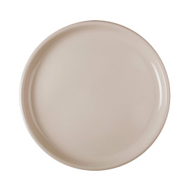 Plato Reutilizable PP para Pizza Beige Round  Ø35cm (12 Uds)