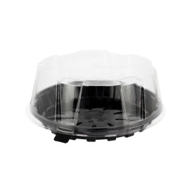 Envase para Tarta APET Negro Ø16cm (10 Uds)