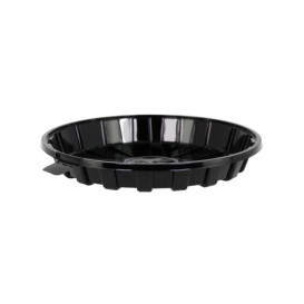 Envase para Tarta APET Negro Ø16cm (210 Uds)