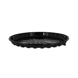 Envase para Tarta APET Negro Ø31cm (90 Uds)