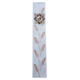 Bolsa de Papel Blanca "Espigas" 9+3x51cm (125 Uds)