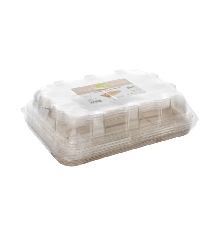 Bandeja Caña de Azúcar con tapa 35x24x11cm (5 Uds)