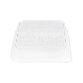 Tapa PLA para Envase Caña de Azúcar 18,5x18,5cm (50 Uds)