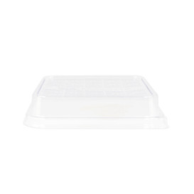 Tapa PLA para Envase Caña de Azúcar 18,5x18,5cm (50 Uds)