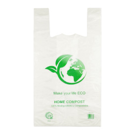 Bolsa Plastico Camiseta 100% Biodegradable 55x60cm (500 Uds)