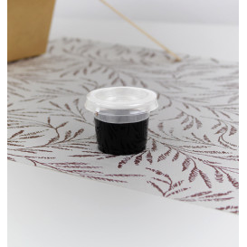 Tapa Tarrina para Salsas PLA Transparente 30ml (5000 Uds)