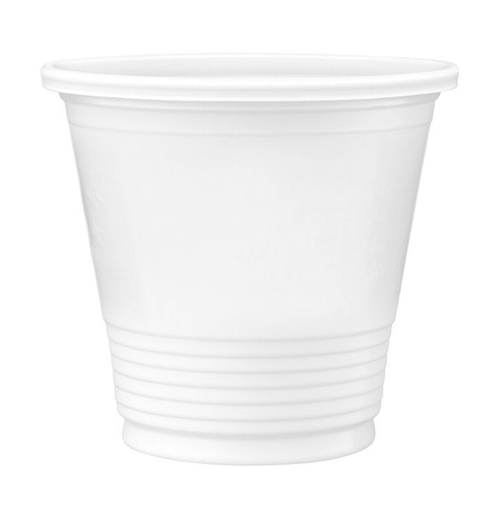 Vaso de Plastico PS Blanco 80 ml (4800 Uds)