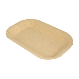 Bandeja de Cartón Antigrasa Kraft 15x23cm 245g/m² (50 Uds)