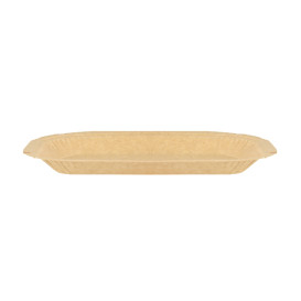 Bandeja de Cartón Antigrasa Kraft 15x23cm 245g/m² (50 Uds)